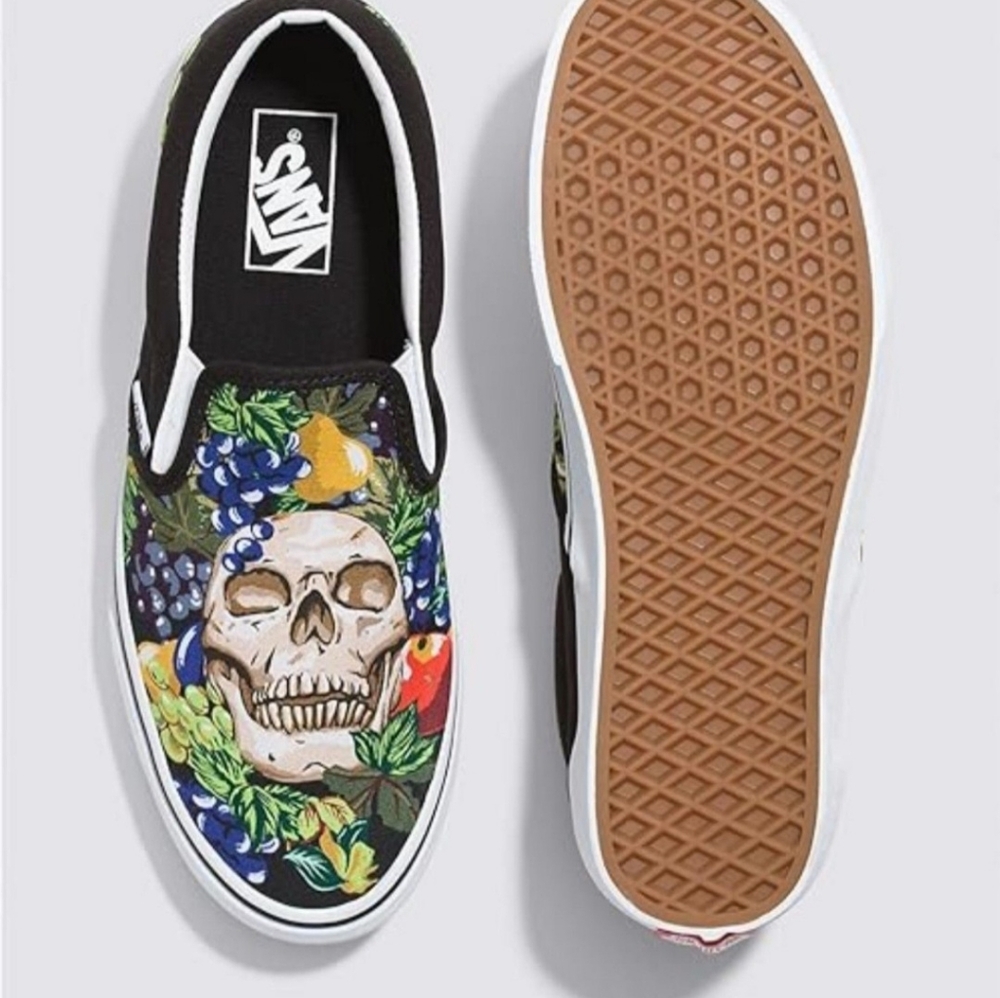 Vans Old Skool Skulls and fruits design Shoes Mens11 New - Picture 7 of 8